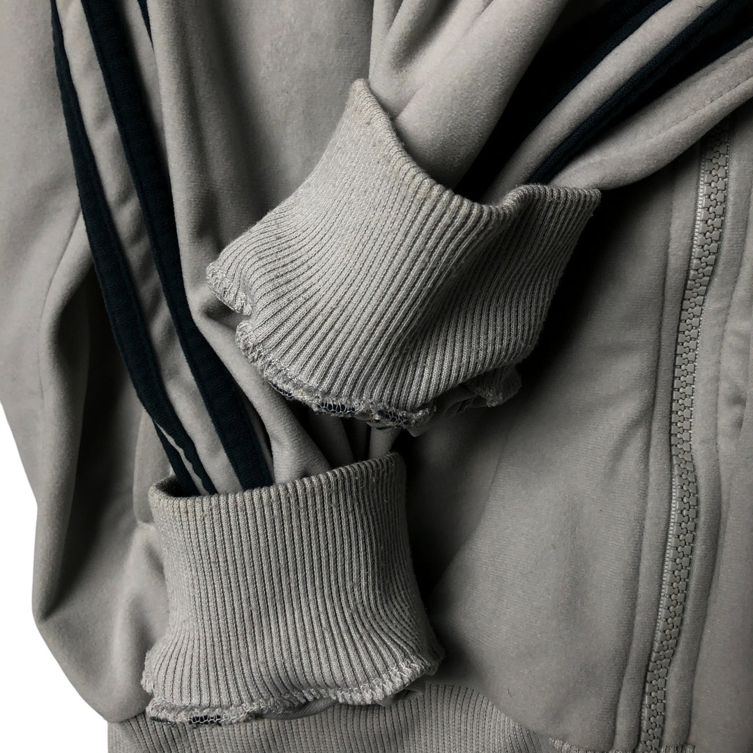 00'S adidas jersey track jacket, men's size L polyester gray type Vintage Second Hand