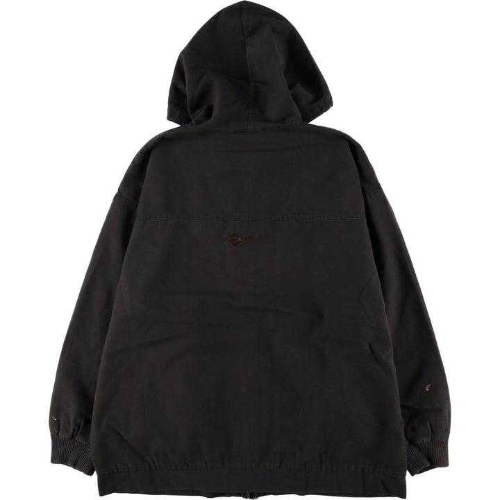 90'S Reebok Cotton Hoodie, Men's Size L, Vintage cotton black type Vintage Second Hand