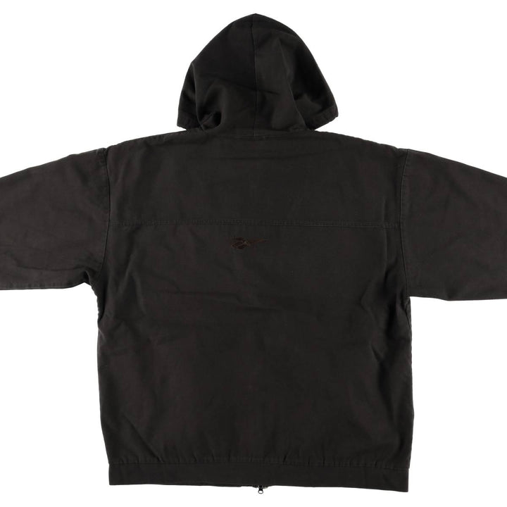 90'S Reebok Cotton Hoodie, Men's Size L, Vintage cotton black type Vintage Second Hand