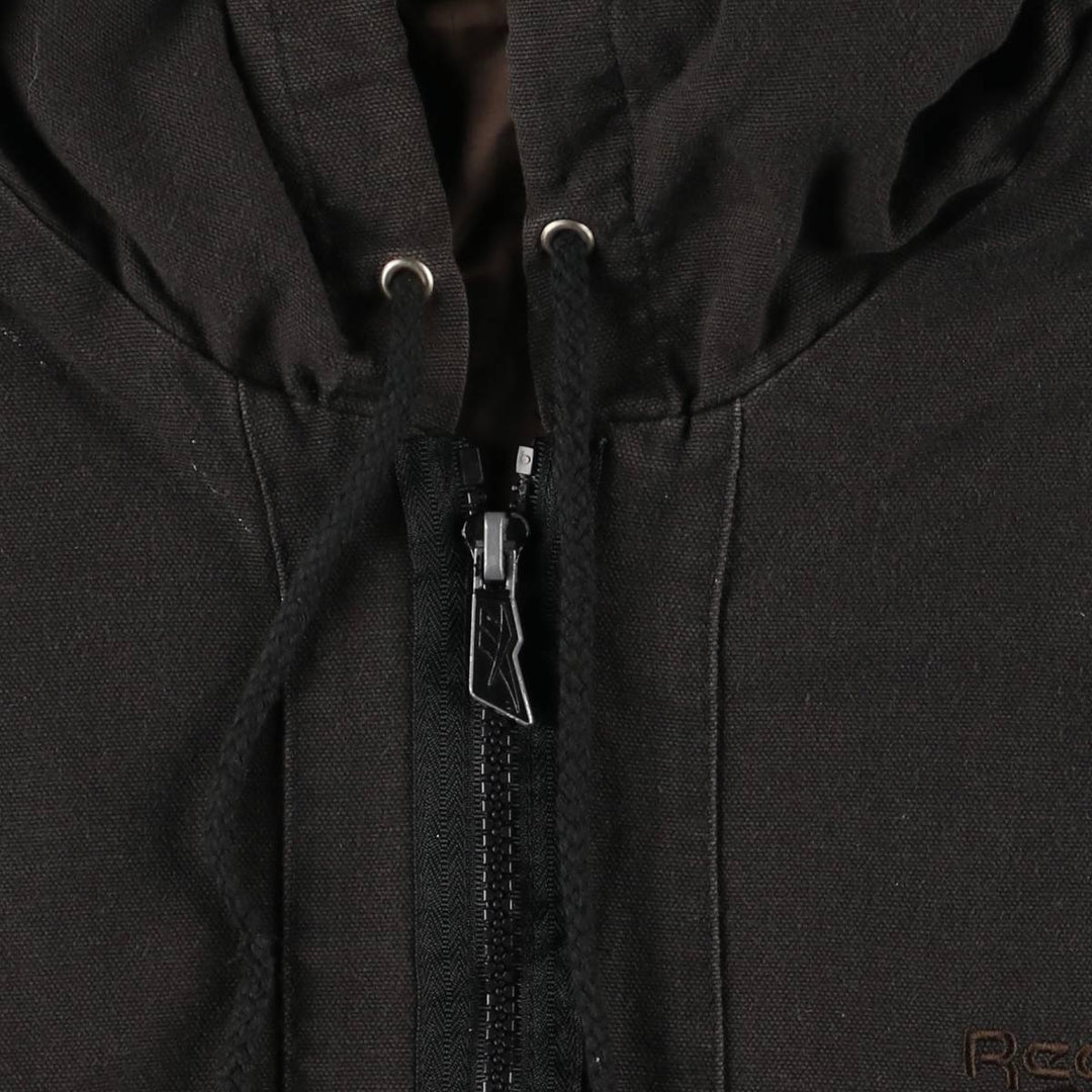 90'S Reebok Cotton Hoodie, Men's Size L, Vintage cotton black type Vintage Second Hand