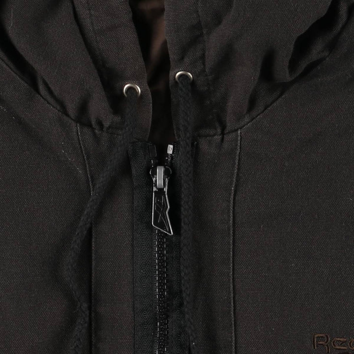 90'S Reebok Cotton Hoodie, Men's Size L, Vintage cotton black type Vintage Second Hand