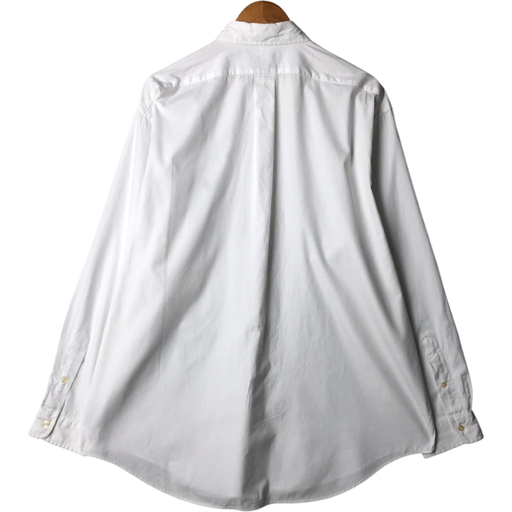 Ralph Lauren YARMOUTH long sleeve button down shirt, men's XL size cotton white type Vintage Second Hand