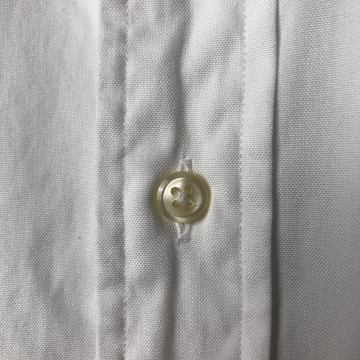 Ralph Lauren YARMOUTH long sleeve button down shirt, men's XL size cotton white type Vintage Second Hand