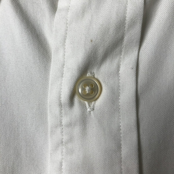 Ralph Lauren YARMOUTH long sleeve button down shirt, men's size L cotton white type Vintage Second Hand