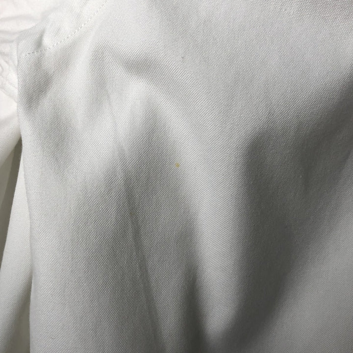 Ralph Lauren YARMOUTH long sleeve button down shirt, men's size L cotton white type Vintage Second Hand