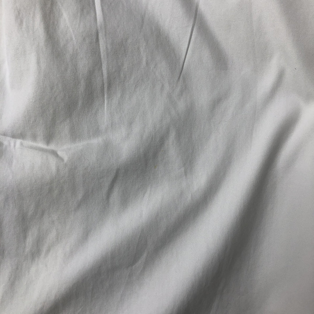 Ralph Lauren YARMOUTH long sleeve button down shirt, men's size L cotton white type Vintage Second Hand