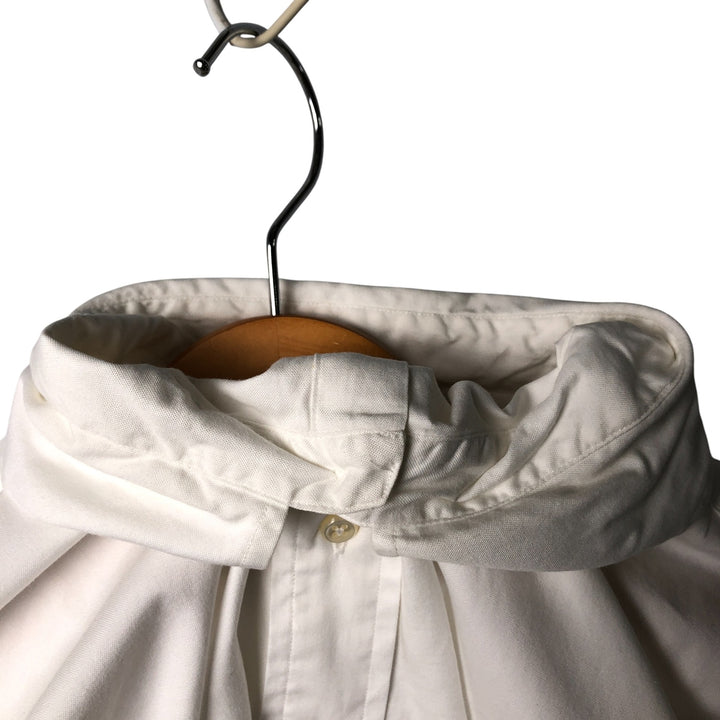 Ralph Lauren YARMOUTH long sleeve button down shirt, men's size L cotton white type Vintage Second Hand