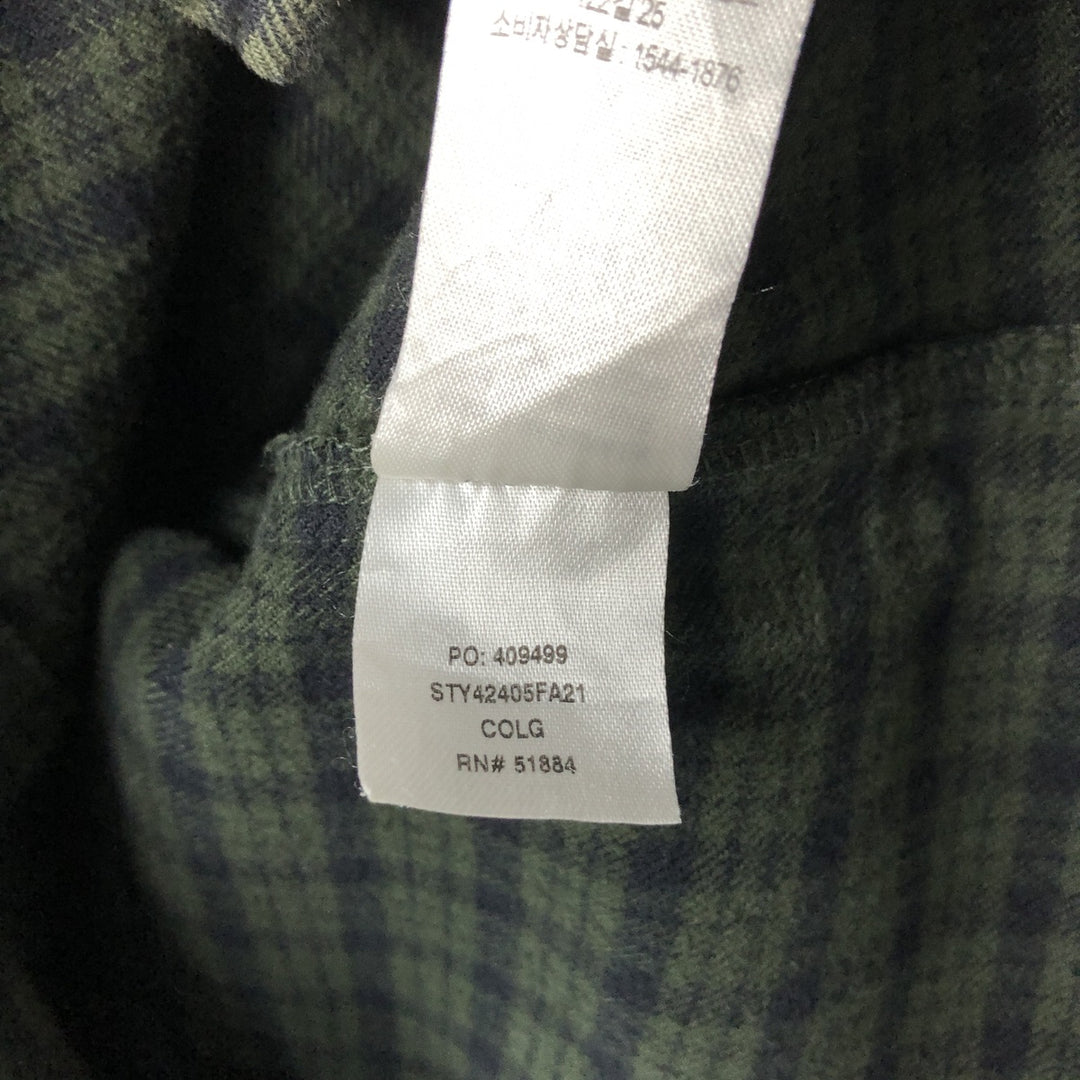 Patagonia Organic Cotton Long Sleeve Cotton Check Shirt, Women's Size Medium, 42405FA21 Organic cotton Green type dark green Vintage Second Hand