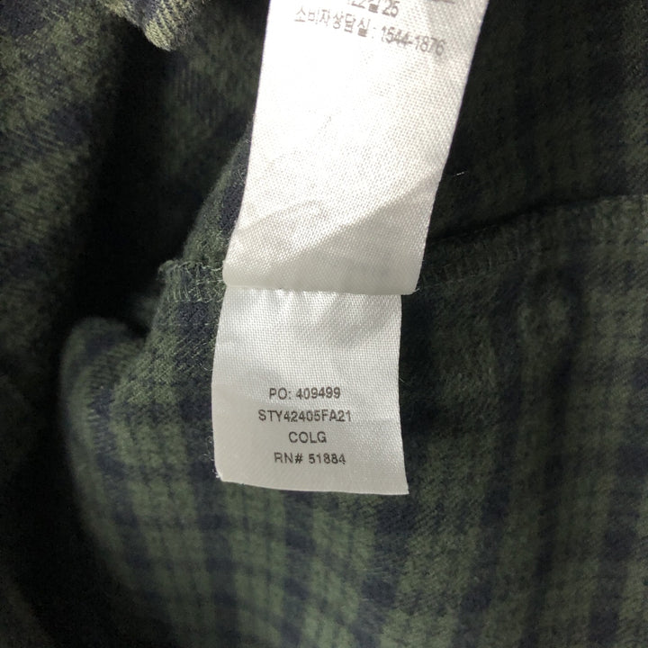 Patagonia Organic Cotton Long Sleeve Cotton Check Shirt, Women's Size Medium, 42405FA21 Organic cotton Green type dark green Vintage Second Hand