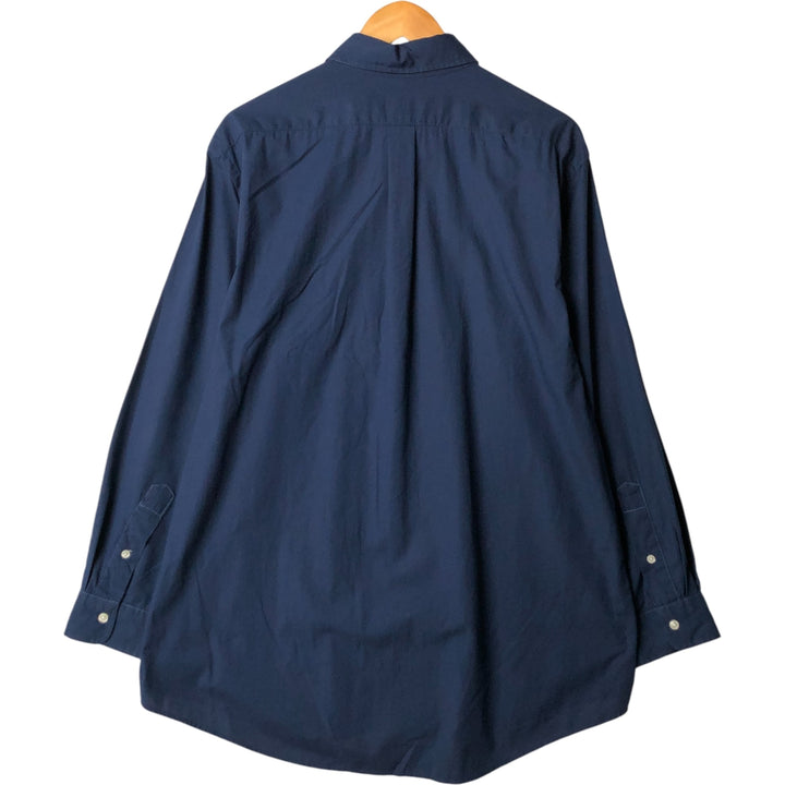 Ralph Lauren POLO RALPH LAUREN CLASSIC FIT long sleeve button down shirt men's XL equivalent cotton navy blue type Vintage Second Hand