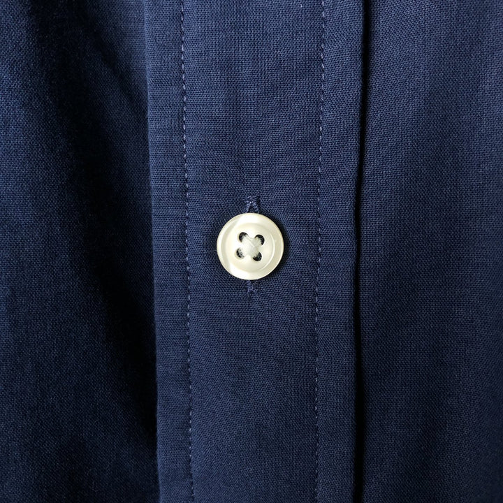 Ralph Lauren POLO RALPH LAUREN CLASSIC FIT long sleeve button down shirt men's XL equivalent cotton navy blue type Vintage Second Hand