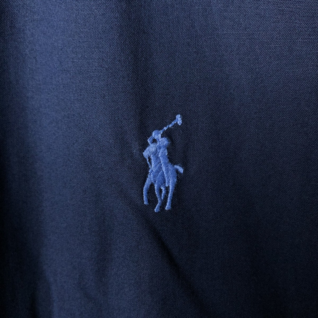 Ralph Lauren POLO RALPH LAUREN CLASSIC FIT long sleeve button down shirt men's XL equivalent cotton navy blue type Vintage Second Hand