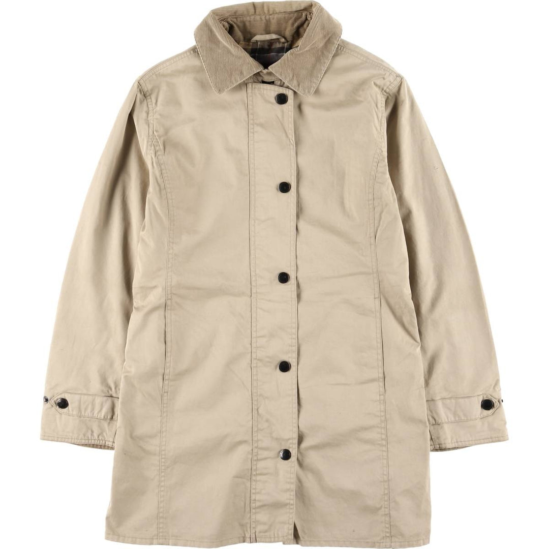 2000s~ Barbour Lightweight Newmarket Balmacaan Coat, Women's Size M cotton Beige type Vintage Second Hand