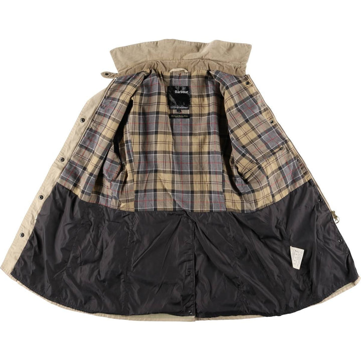 2000s~ Barbour Lightweight Newmarket Balmacaan Coat, Women's Size M cotton Beige type Vintage Second Hand