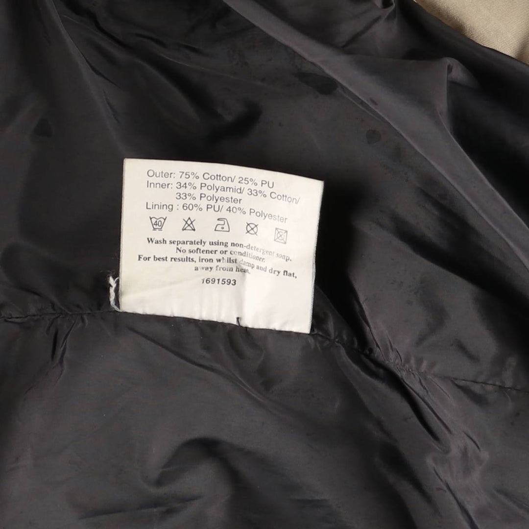 2000s~ Barbour Lightweight Newmarket Balmacaan Coat, Women's Size M cotton Beige type Vintage Second Hand