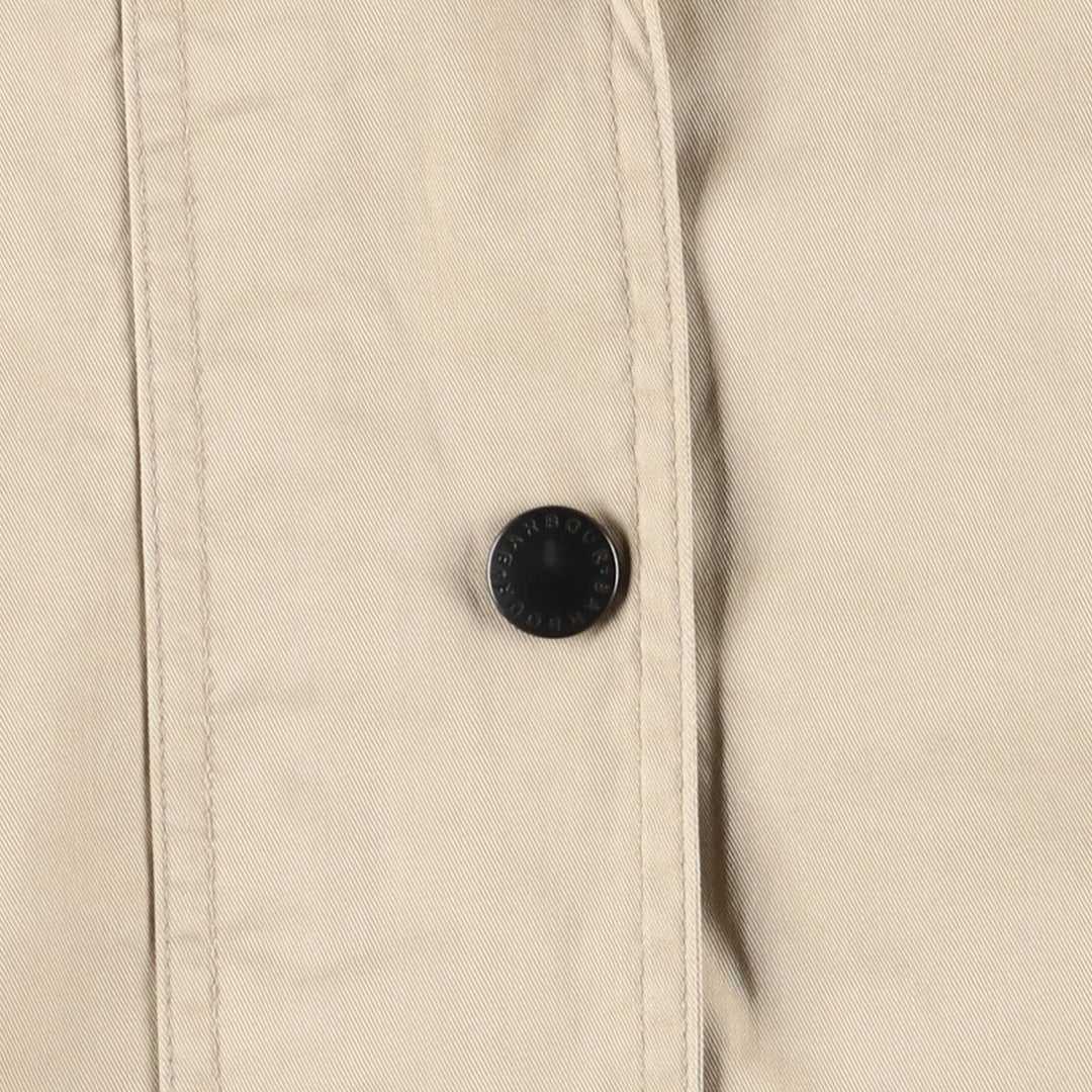 2000s~ Barbour Lightweight Newmarket Balmacaan Coat, Women's Size M cotton Beige type Vintage Second Hand
