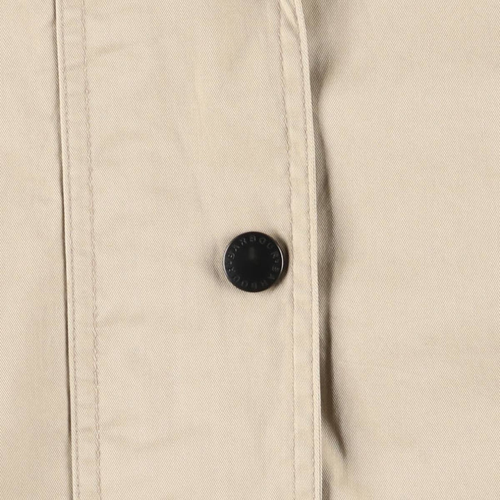 2000s~ Barbour Lightweight Newmarket Balmacaan Coat, Women's Size M cotton Beige type Vintage Second Hand