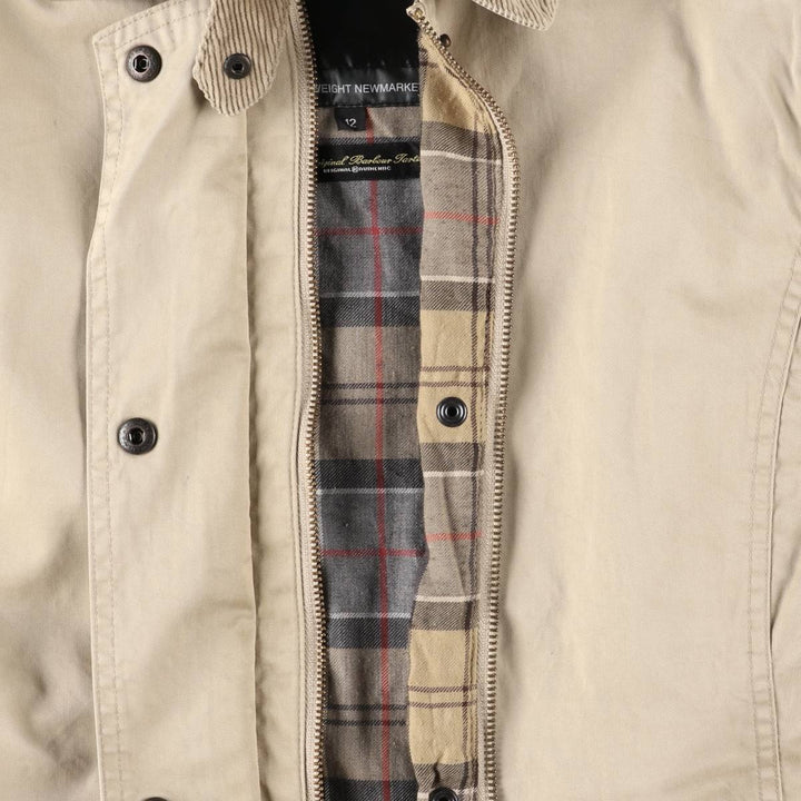 2000s~ Barbour Lightweight Newmarket Balmacaan Coat, Women's Size M cotton Beige type Vintage Second Hand