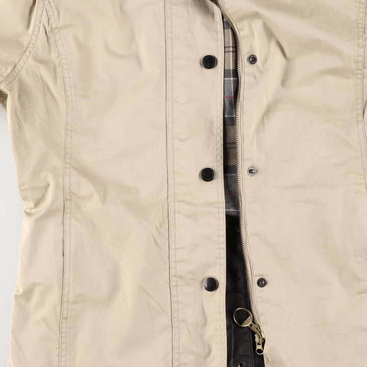 2000s~ Barbour Lightweight Newmarket Balmacaan Coat, Women's Size M cotton Beige type Vintage Second Hand