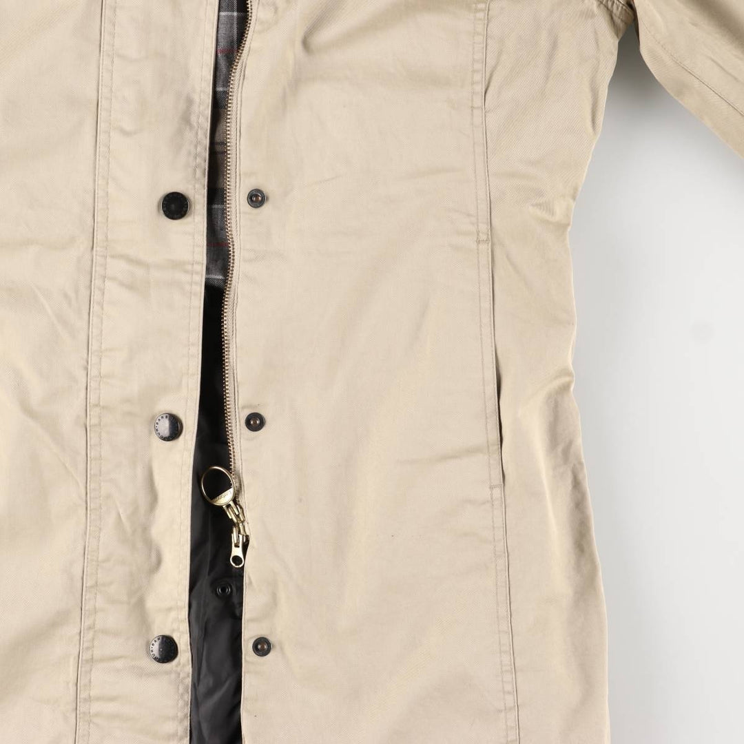 2000s~ Barbour Lightweight Newmarket Balmacaan Coat, Women's Size M cotton Beige type Vintage Second Hand