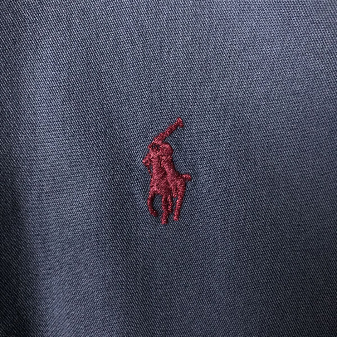 Ralph Lauren BLAIRE long sleeve button down shirt, men's XL size cotton navy blue type Vintage Second Hand