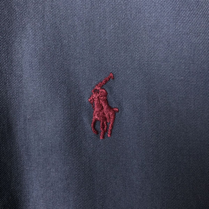 Ralph Lauren BLAIRE long sleeve button down shirt, men's XL size cotton navy blue type Vintage Second Hand