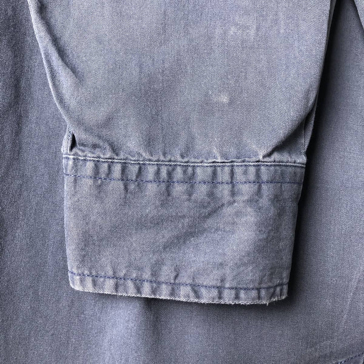 Ralph Lauren BLAIRE long sleeve button down shirt, men's XL size cotton navy blue type Vintage Second Hand
