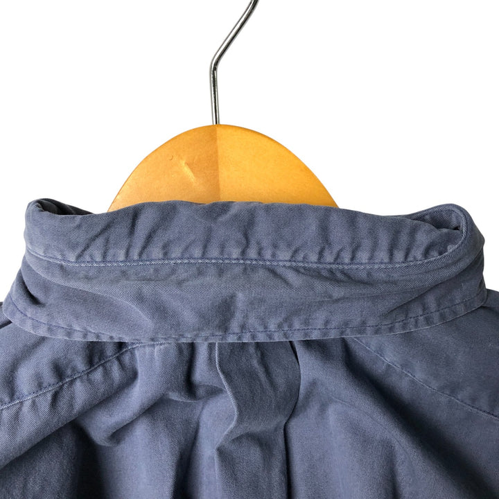 Ralph Lauren BLAIRE long sleeve button down shirt, men's XL size cotton navy blue type Vintage Second Hand