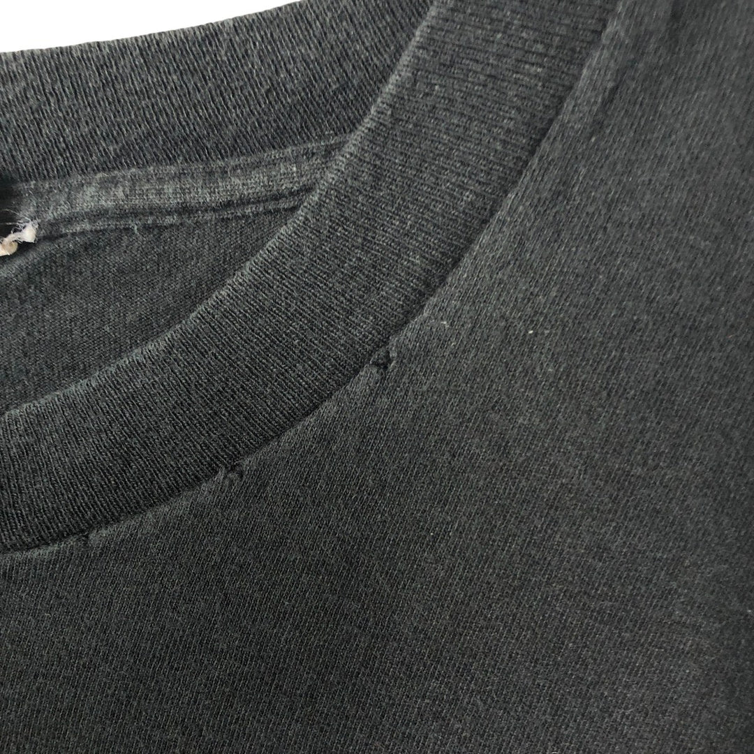 Plain T-shirt, men's size XL unclear black type Vintage Second Hand