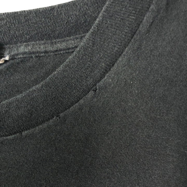 Plain T-shirt, men's size XL unclear black type Vintage Second Hand