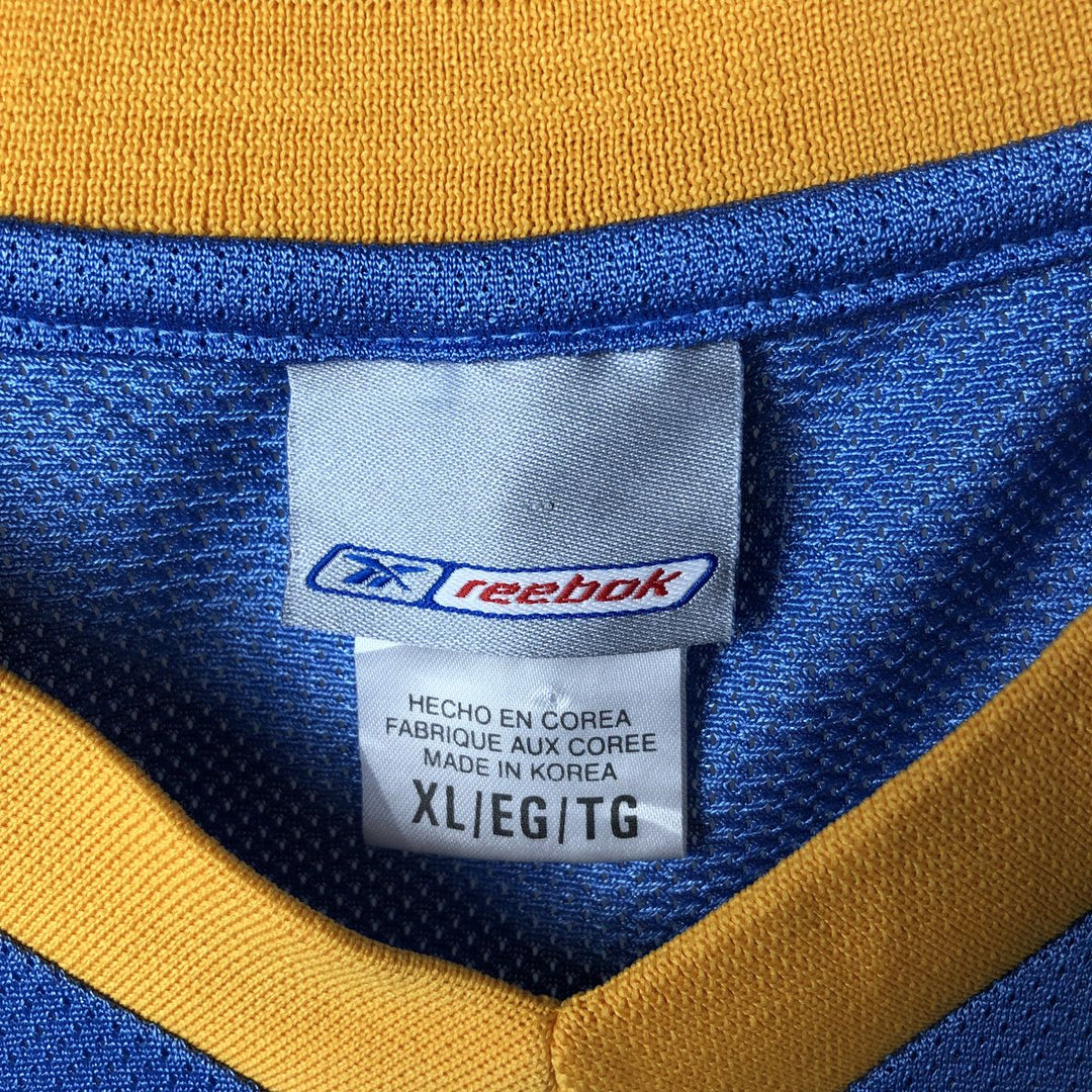 2000'S Reebok NBA Denver Nuggets V-neck game shirt replica, men's size XL Nylon Blue type light blue Vintage Second Hand