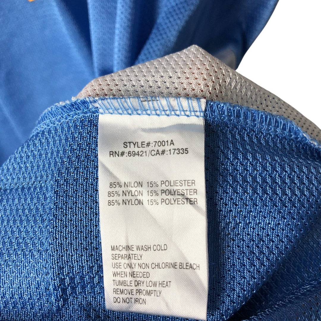 2000'S Reebok NBA Denver Nuggets V-neck game shirt replica, men's size XL Nylon Blue type light blue Vintage Second Hand