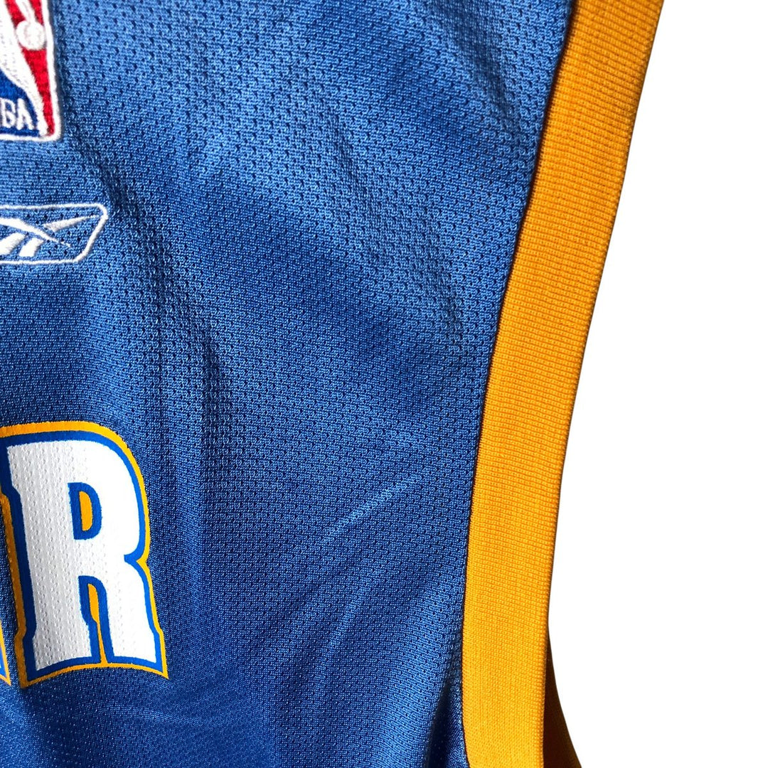 2000'S Reebok NBA Denver Nuggets V-neck game shirt replica, men's size XL Nylon Blue type light blue Vintage Second Hand