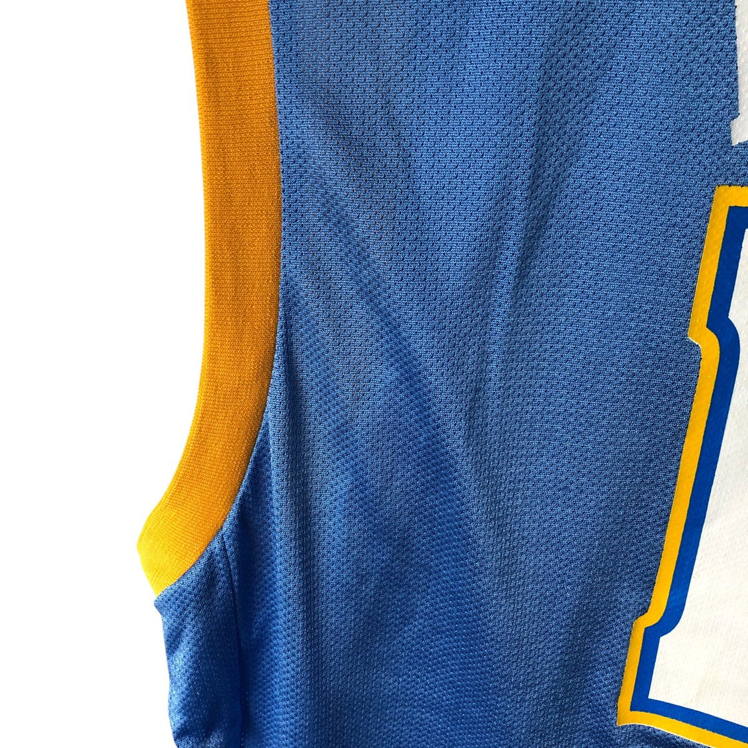 2000'S Reebok NBA Denver Nuggets V-neck game shirt replica, men's size XL Nylon Blue type light blue Vintage Second Hand