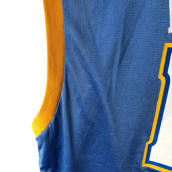 2000'S Reebok NBA Denver Nuggets V-neck game shirt replica, men's size XL Nylon Blue type light blue Vintage Second Hand