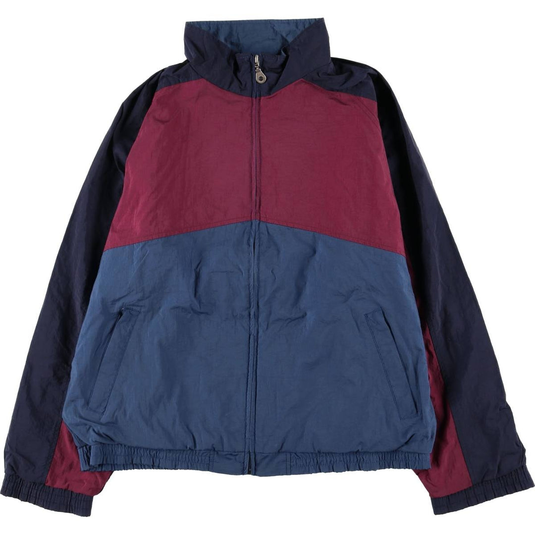 90'S LANDS' END nylon jacket, women's size L Nylon navy blue type Vintage Second Hand