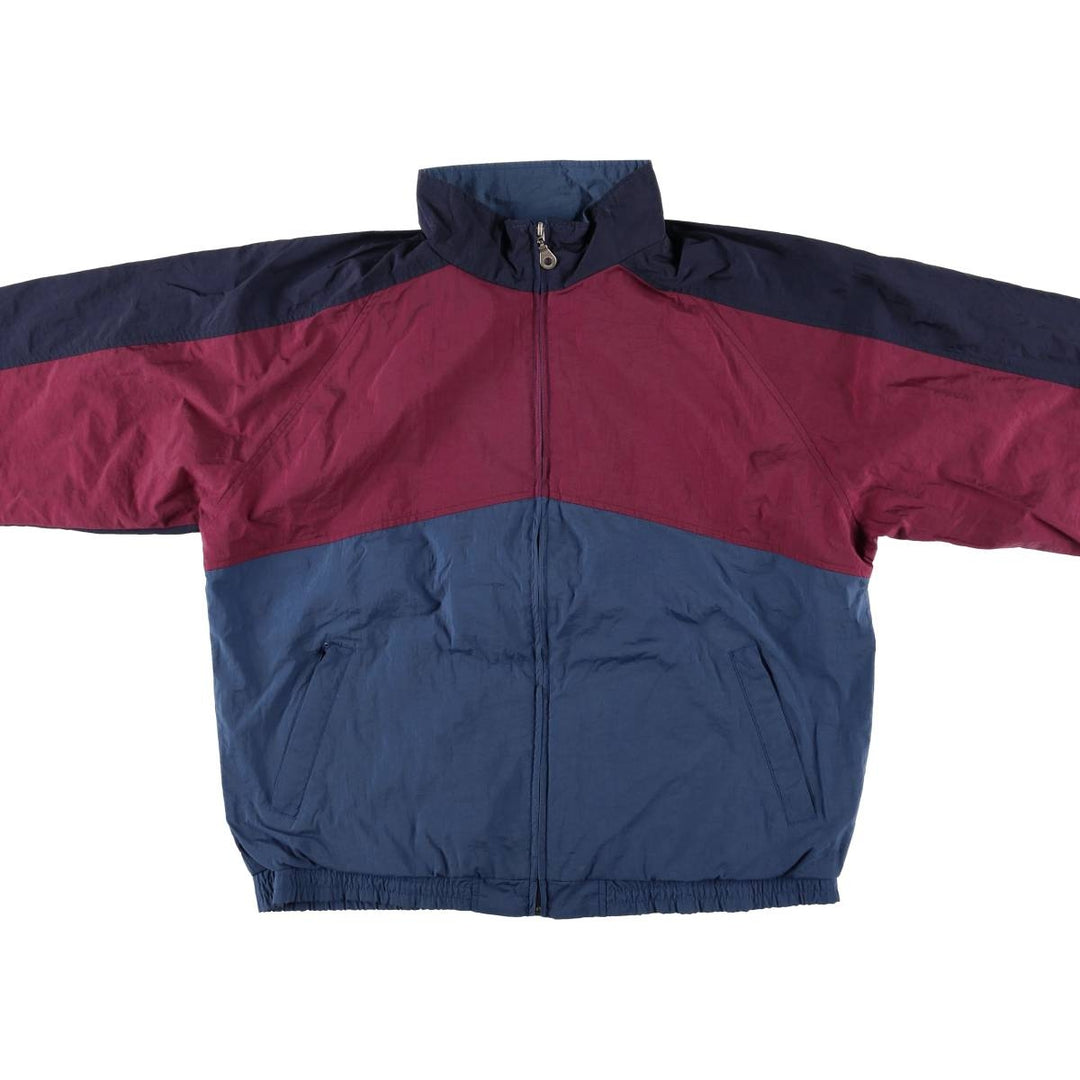 90'S LANDS' END nylon jacket, women's size L Nylon navy blue type Vintage Second Hand