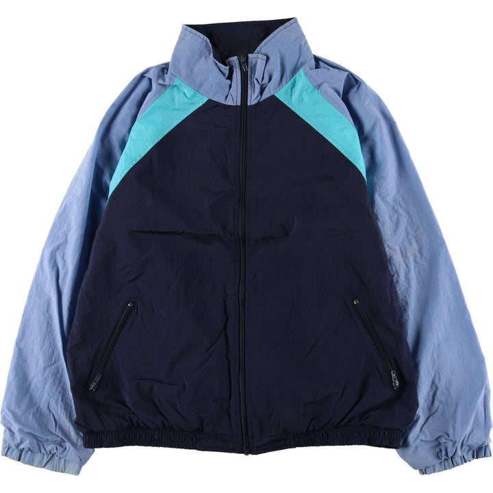 Vintage 80s-90'S Lands'End nylon jacket, size L, men's Nylon navy blue type Vintage Second Hand