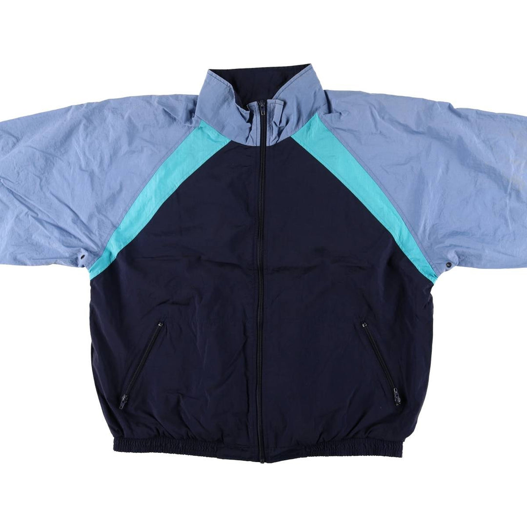 Vintage 80s-90'S Lands'End nylon jacket, size L, men's Nylon navy blue type Vintage Second Hand