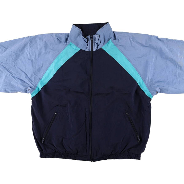 Vintage 80s-90'S Lands'End nylon jacket, size L, men's Nylon navy blue type Vintage Second Hand