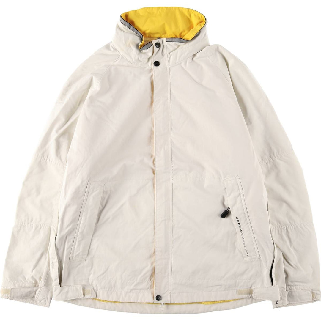 Nautica Competition Sailing Jacket, Men's XL Nylon ivory Vintage Second Hand