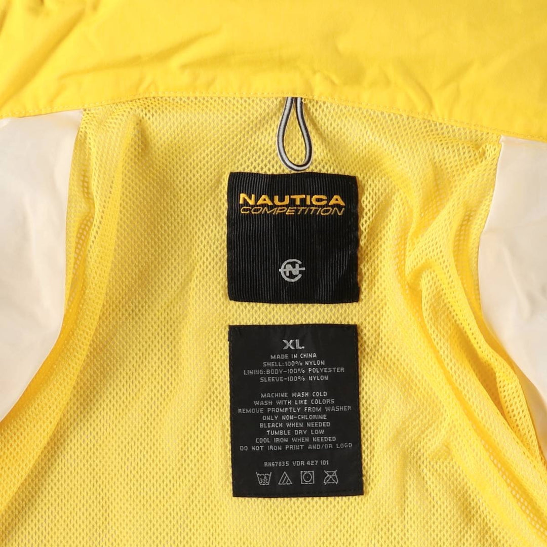 Nautica Competition Sailing Jacket, Men's XL Nylon ivory Vintage Second Hand