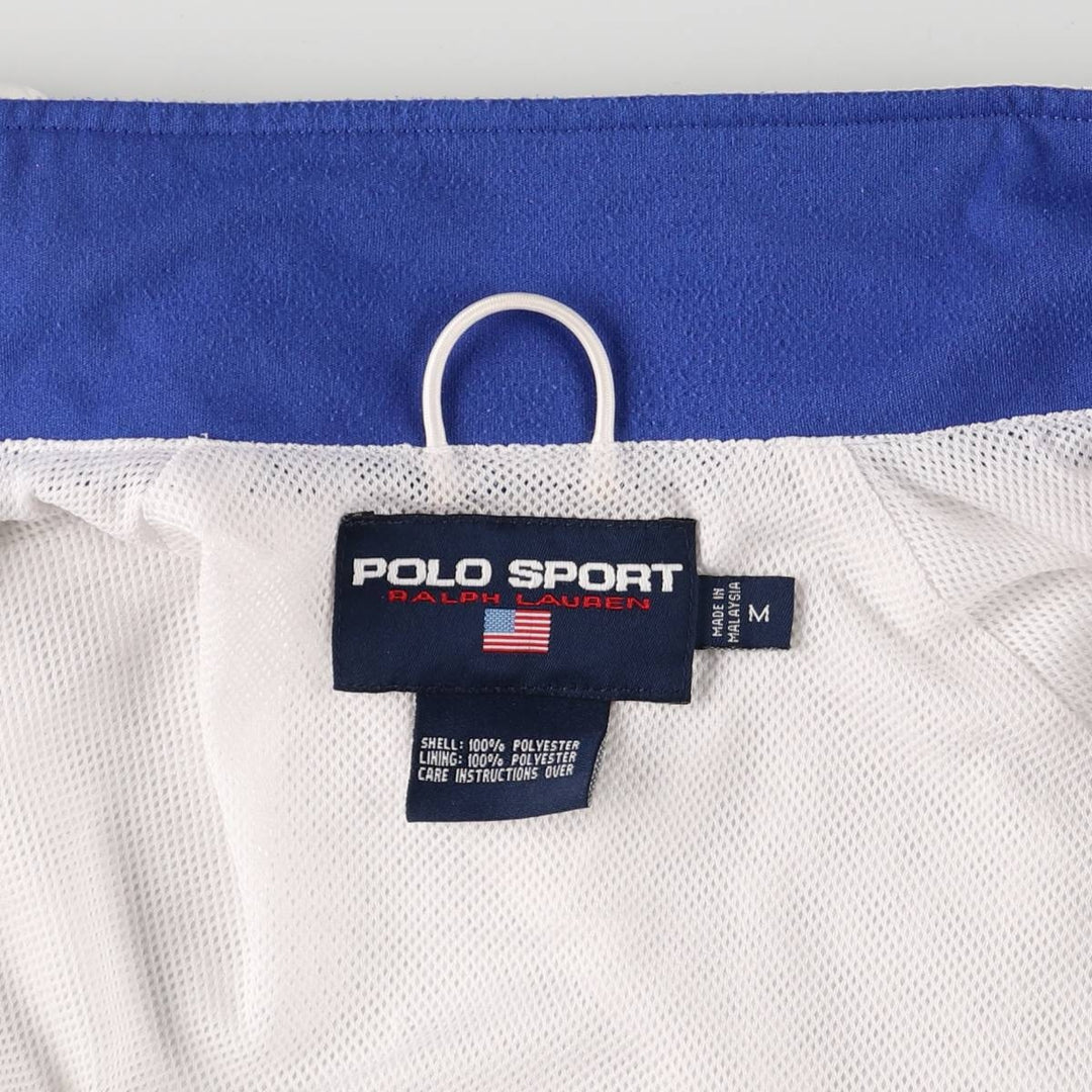 Ralph Lauren POLO SPORT windbreaker, men's size M polyester white type Vintage Second Hand