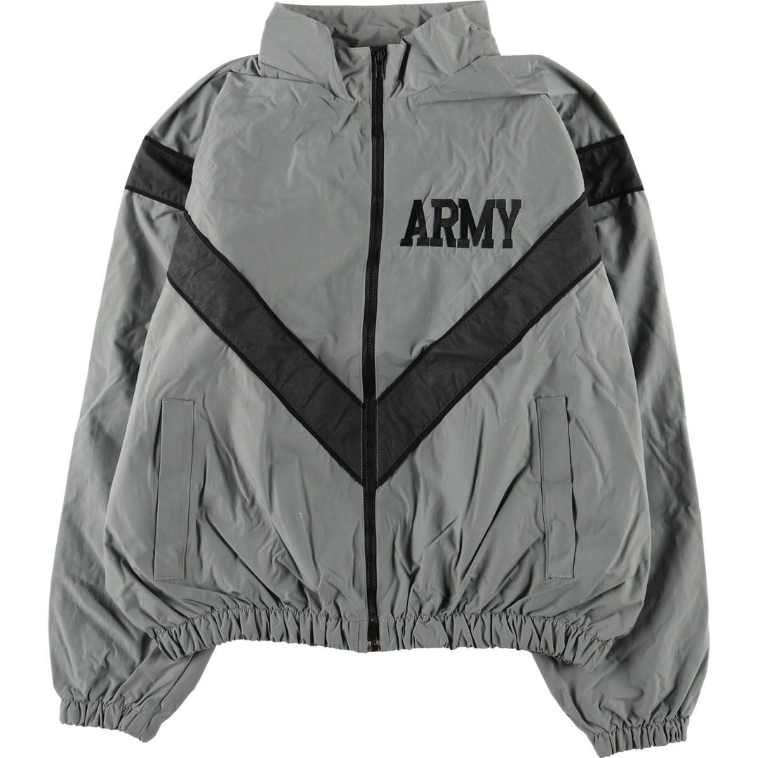 US Military SKILCRAFT IPFU Training Nylon Jacket, Men's XL unclear gray type Vintage Second Hand