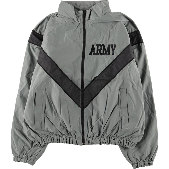 US Military SKILCRAFT IPFU Training Nylon Jacket, Men's XL unclear gray type Vintage Second Hand