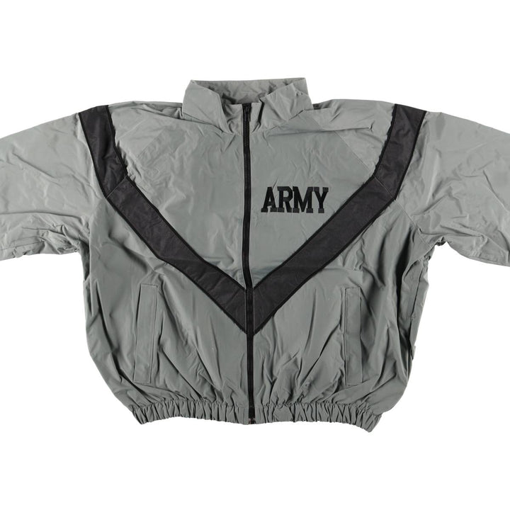 US Military SKILCRAFT IPFU Training Nylon Jacket, Men's XL unclear gray type Vintage Second Hand