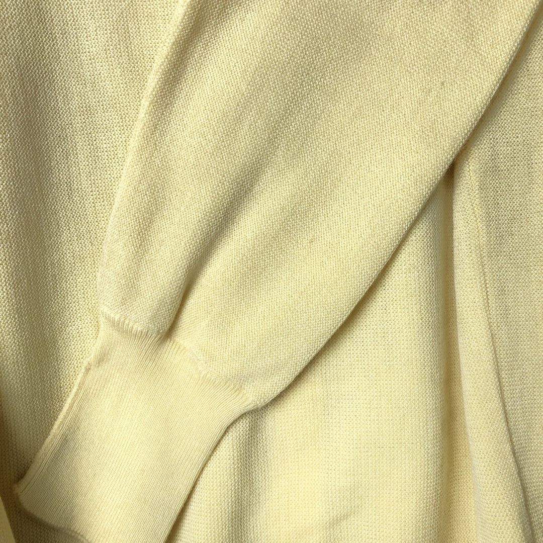 Vintage 1980'S Lacoste Chemise French Lacoste knit cardigan unclear lemon yellow Vintage Second Hand
