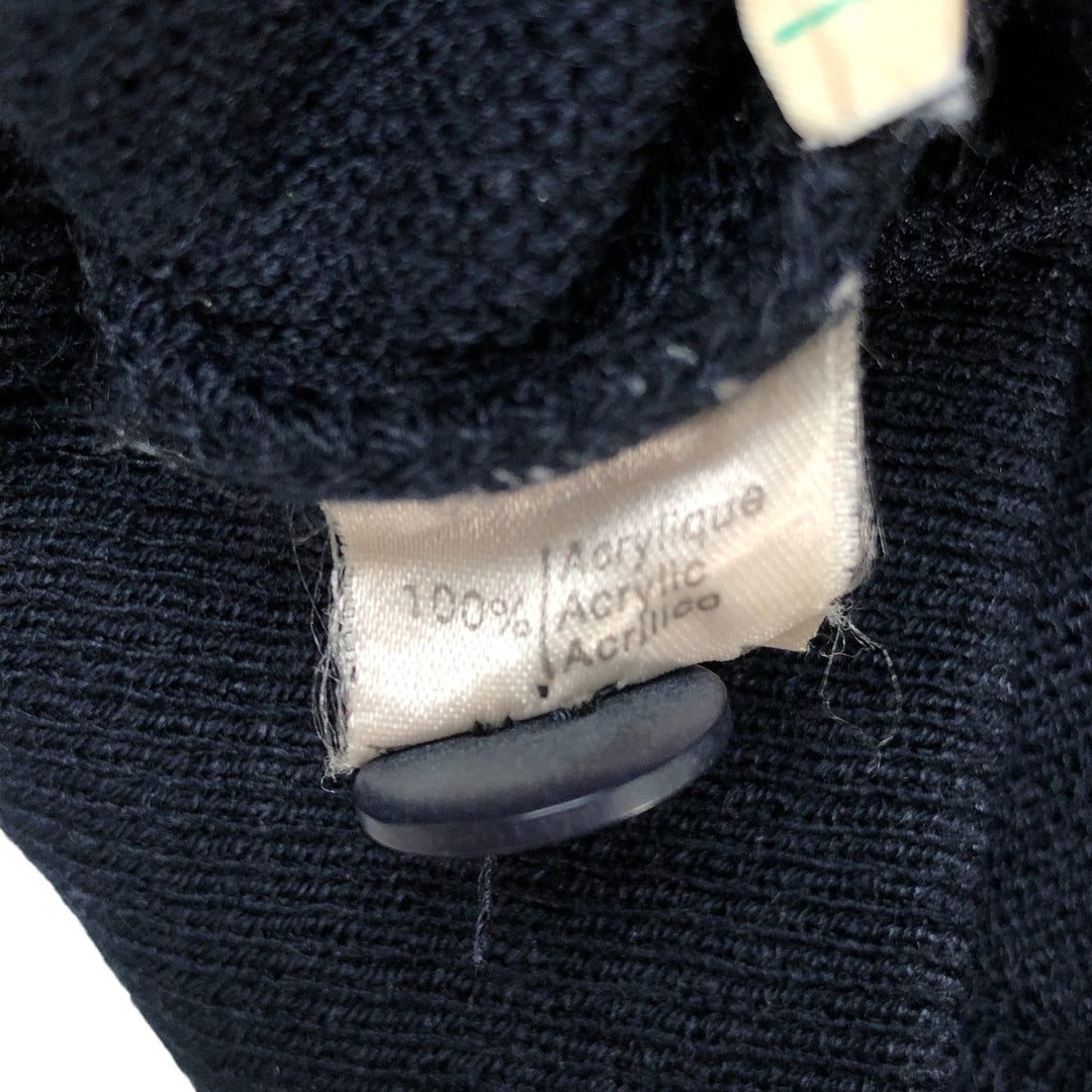 Vintage 1980'S Lacoste Chemise French Lacoste acrylic knit cardigan, made in Spain, size M, men's. acrylic navy blue type Vintage Second Hand