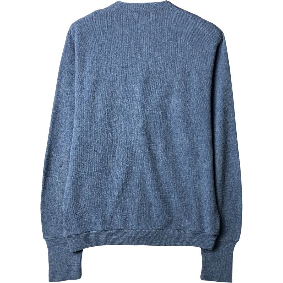 Vintage 1980'S Lacoste IZOD knit cardigan, men's size L unclear Blue type light blue Vintage Second Hand