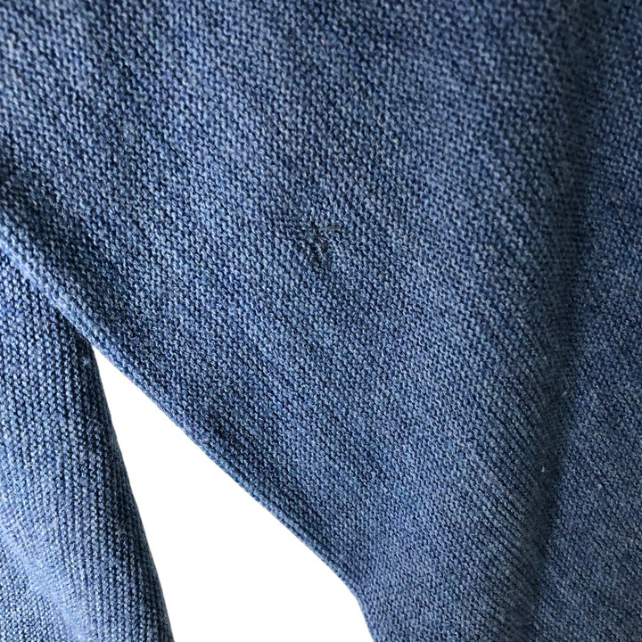 Vintage 1980'S Lacoste IZOD knit cardigan, men's size L unclear Blue type light blue Vintage Second Hand